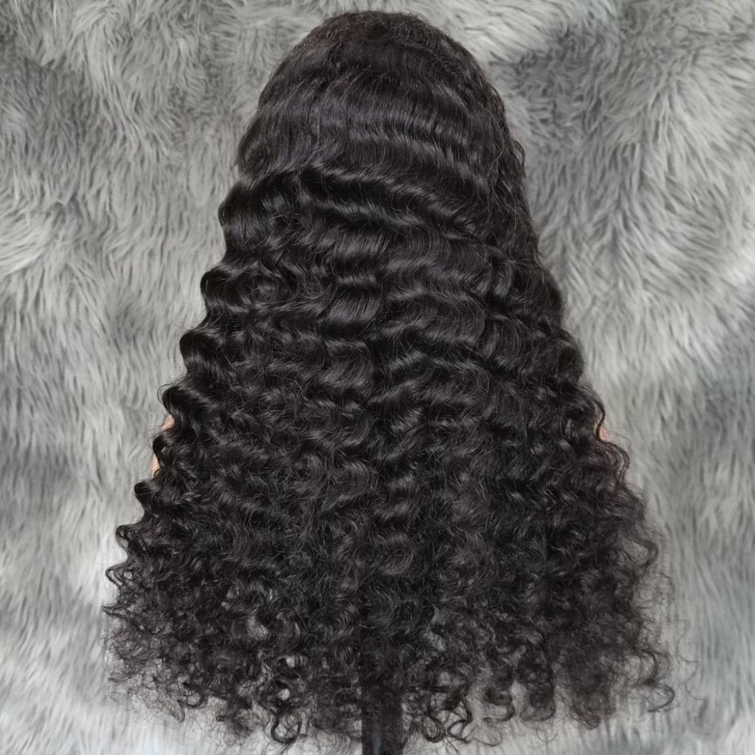 BQUEENS API Loose Deep Wear Go Pre Plucked Glueless Wigs Pre Cut Lace Closure Wigs - BQueens