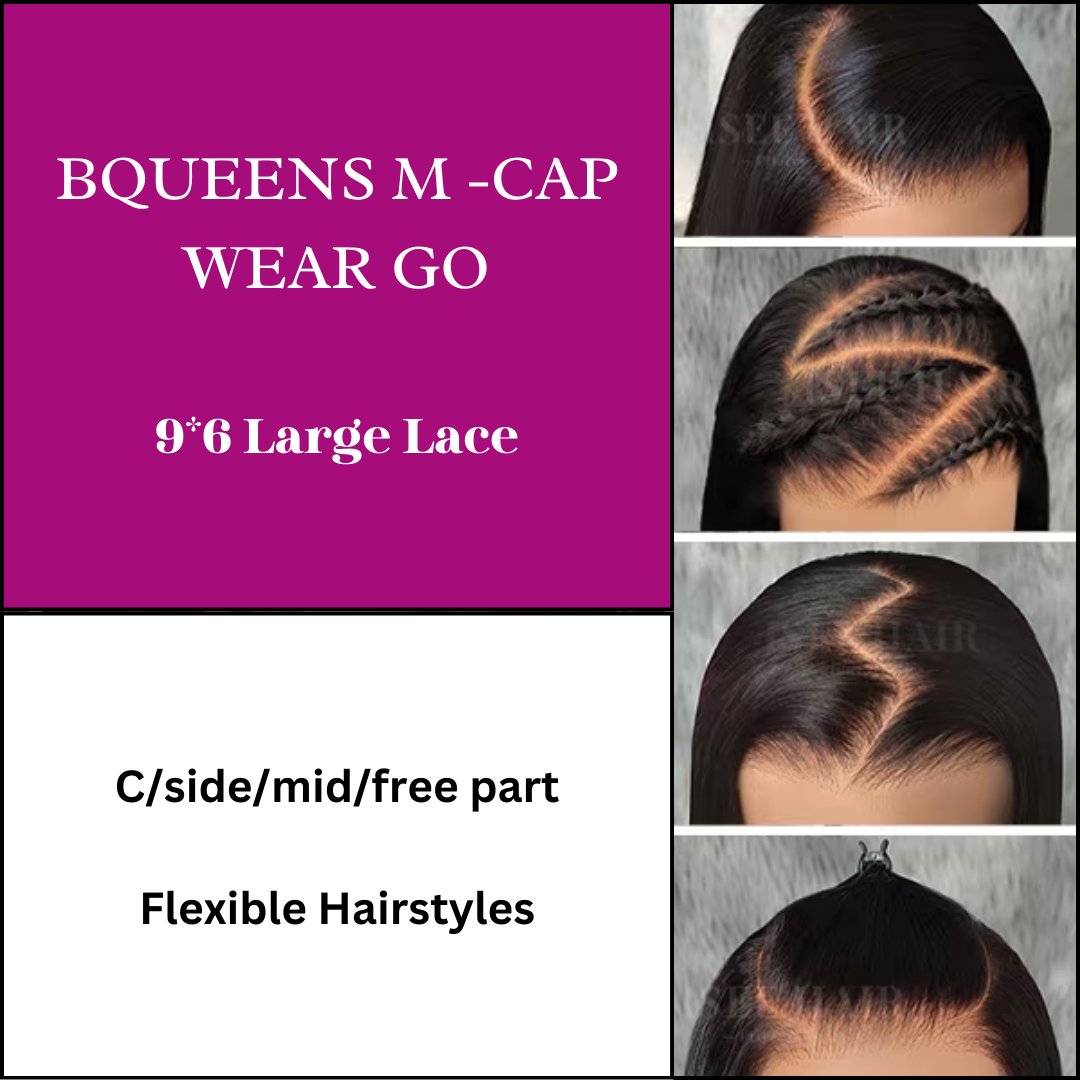 BQUEENS API Loose Deep Wear Go Pre Plucked Glueless Wigs Pre Cut Lace Closure Wigs - BQueens