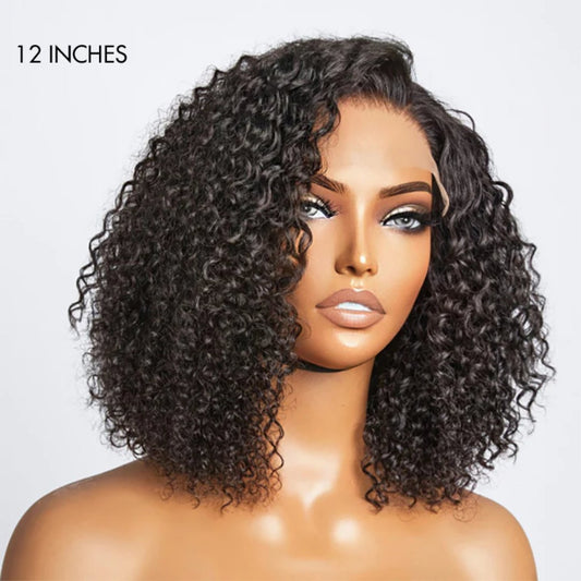 BQUEENS DALA Wear Go Kinky Curly 9x6 Pre Bleached Tiny Knots Pre - Cut HD Lace Glueless Wig - BQueens