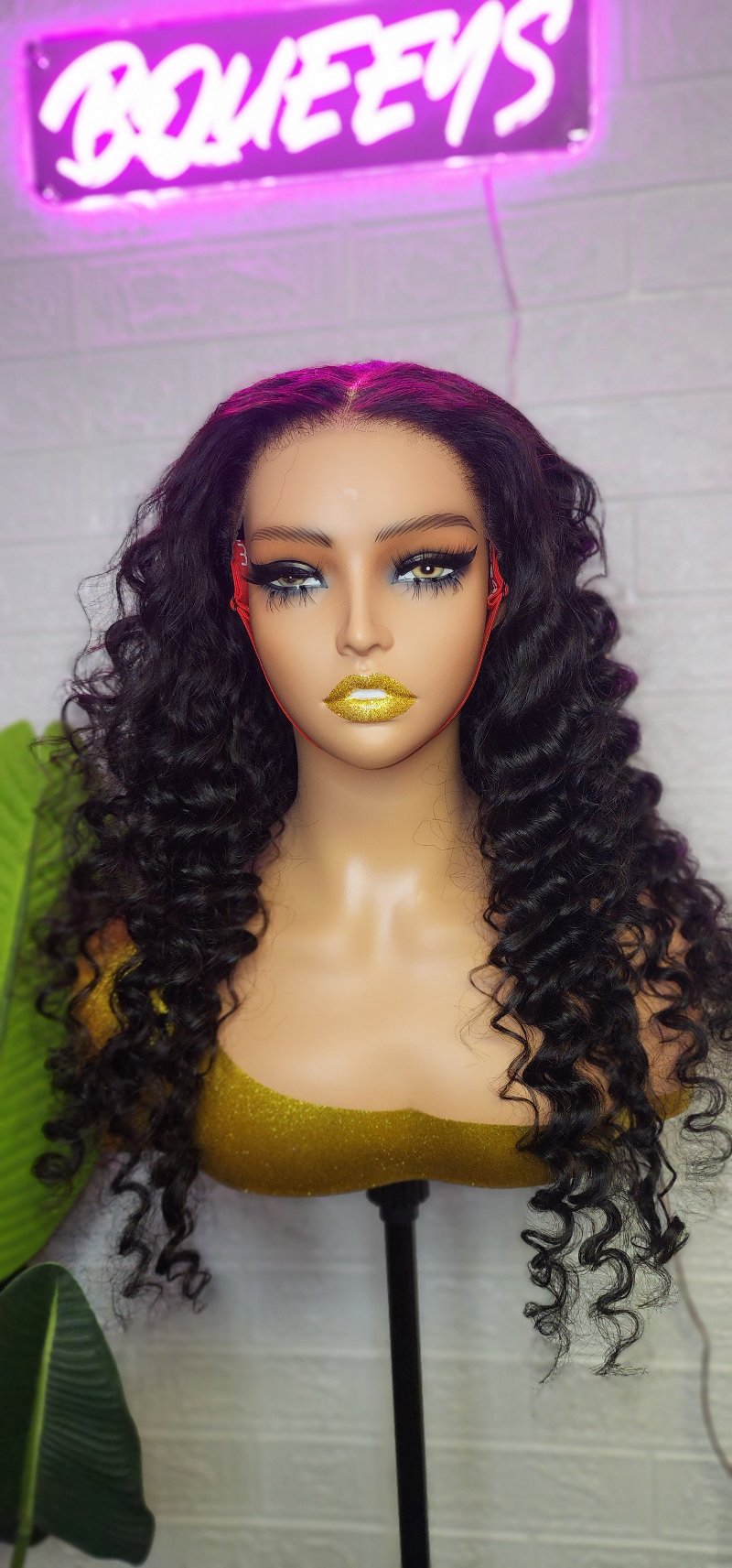 BQUEENS API Loose Deep Wear Go Pre Plucked Glueless Wigs Pre Cut Lace Closure Wigs